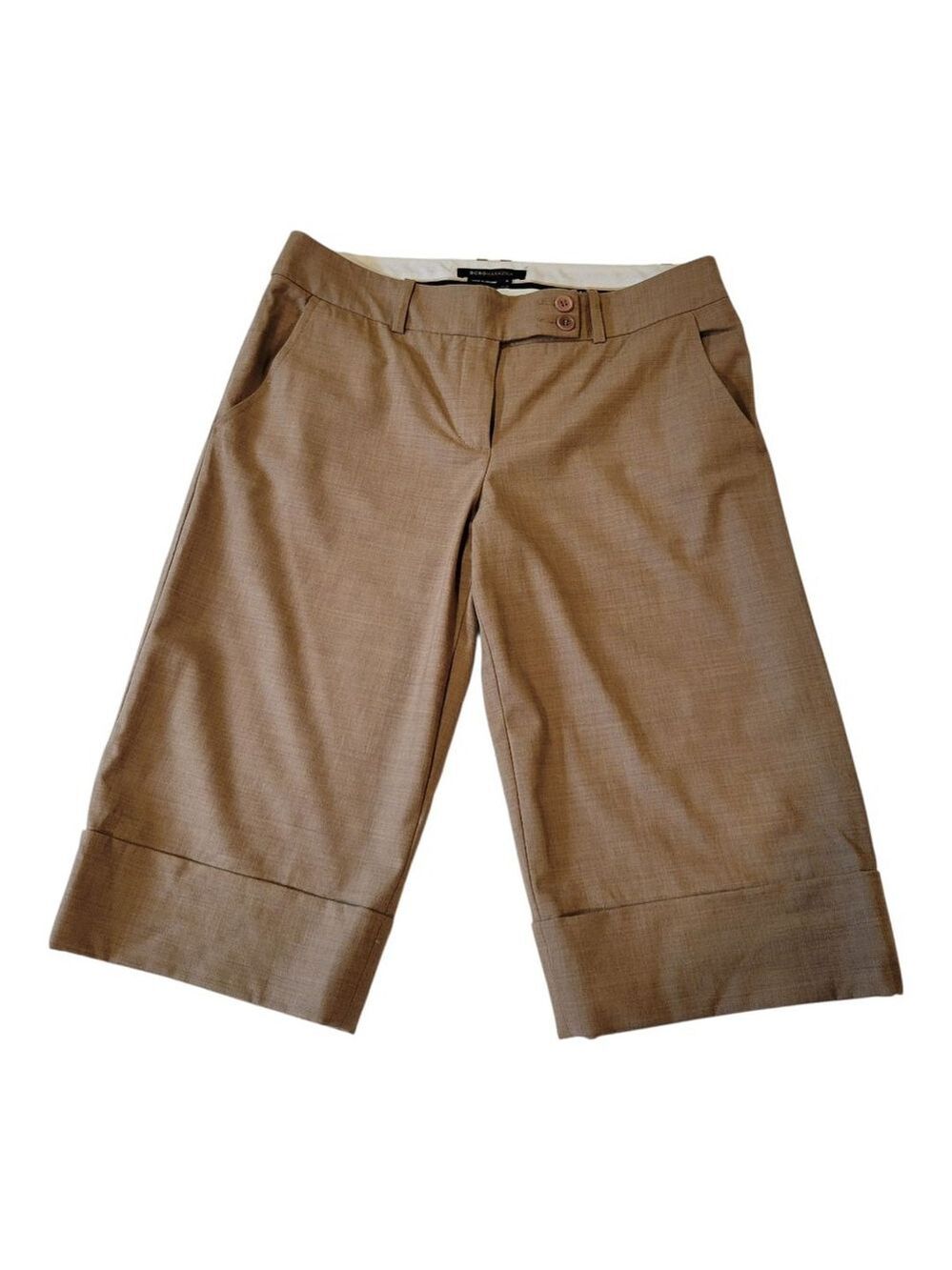 BCBGMAXAZRIA Women's Brown Size 6 Tailored Shorts - Picture 2 of 9